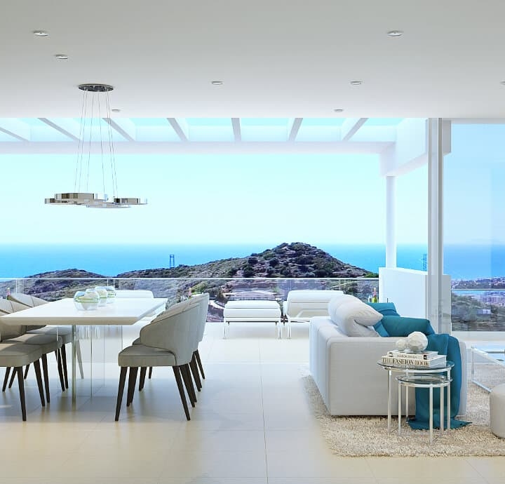 Los Eucaliptos Marbella apartments and penthouses within the luxury Palo Alto community, southwest orientation with stunning views of Gibraltar and the Mediterranean Sea Picture