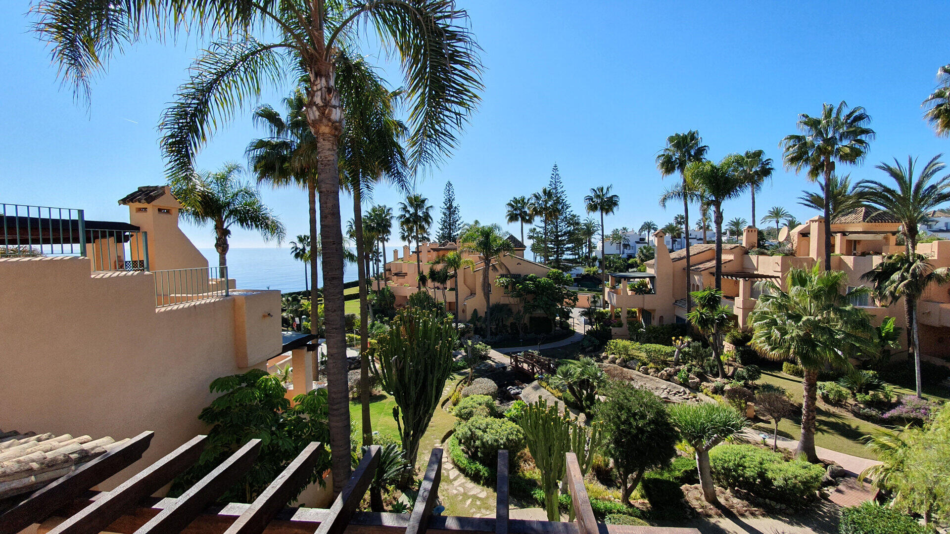 Exceptional large townhouse in Alcazaba Beach Houses Estepona, front line beach on the New Golden Mile.