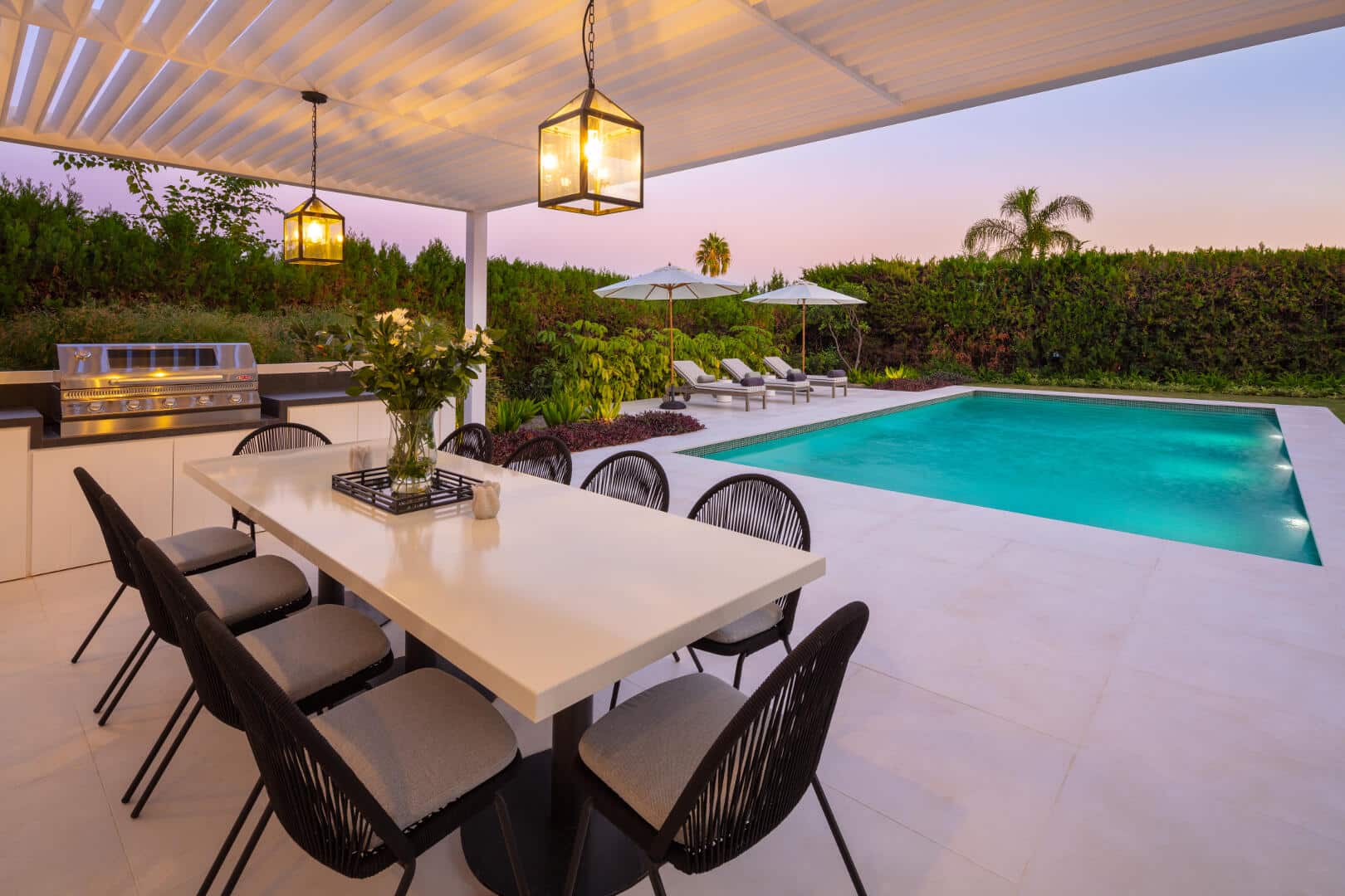An exquisite family residence located in Aloha, the heart of the golf valley of Nueva Andalucia in Marbella