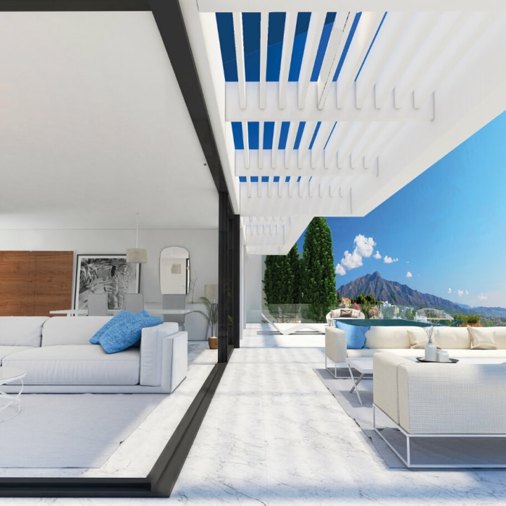 Brand new sea view apartment in INFINITY Mirador del Paraíso, Benahavís Picture