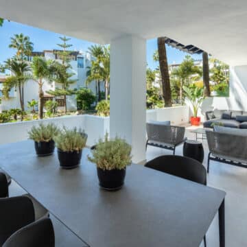 Frontline Beach apartment in Marina Puente Romano Golden Mile Marbella with sea views Picture 2