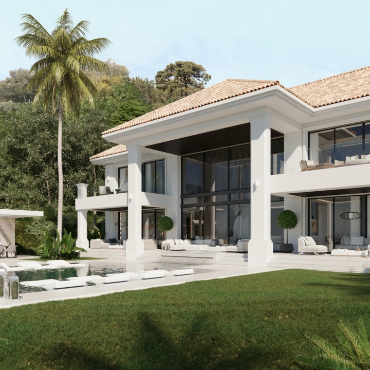 Villa project, a masterpiece of contemporary Mediterranean architecture, a pinnacle of luxury housing in El Madronal Benahavis Picture