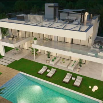 Building plot beachfront in Marbesa with luxury licensed villa project Picture 3