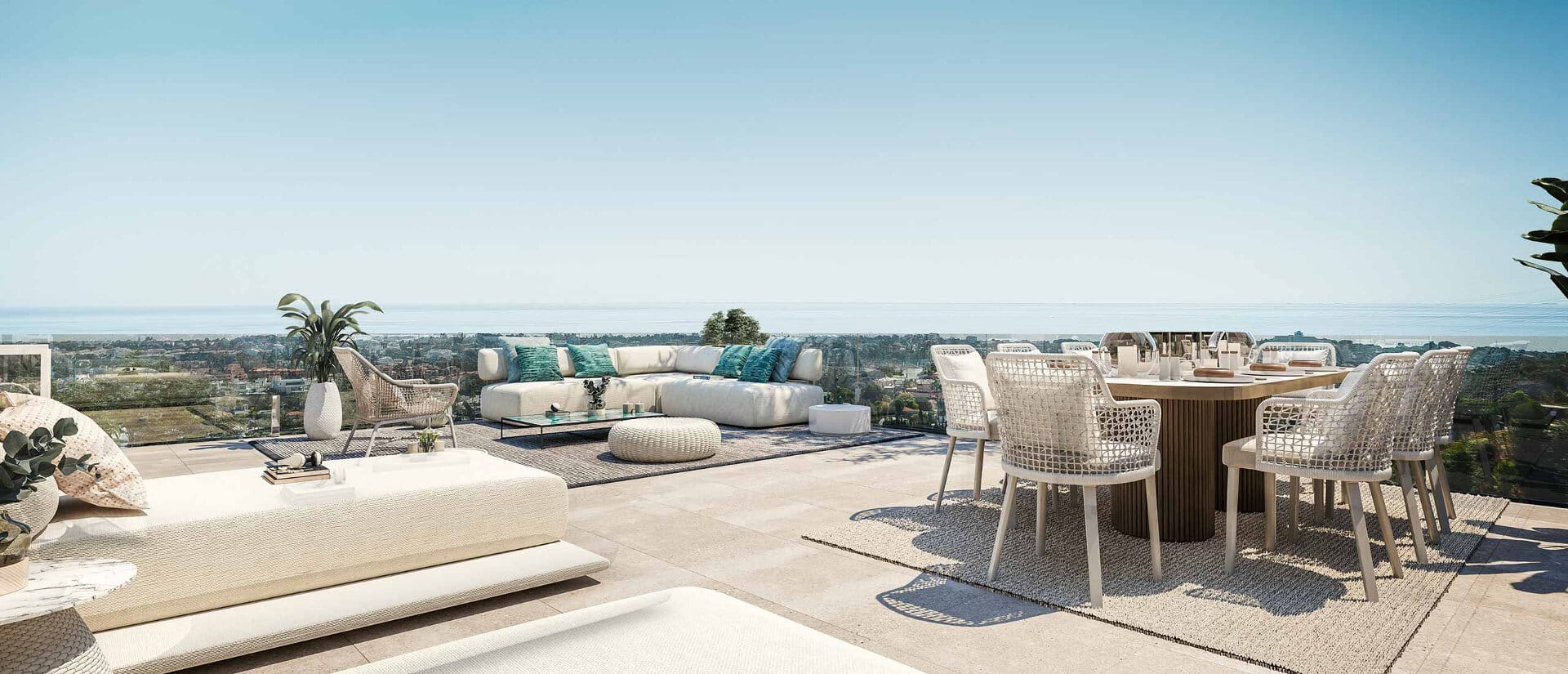 Villa Tomillo within The La Finca de Jasmine community offers panoramic sea and mountain views