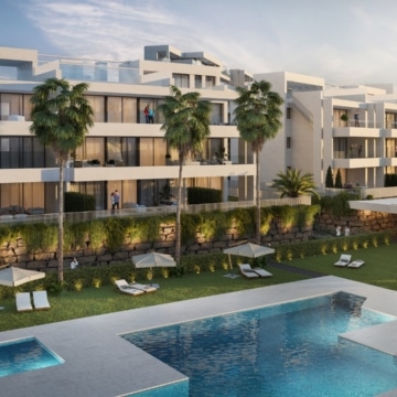 A contemporary development with beautiful views to the sea, golf and gardens Azahar de Estepona Picture 0