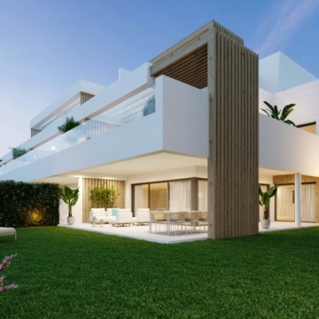 LIF3 Estepona town 3 bedroom bright corner apartment with large wrap around terrace, city town and sea views Picture 2
