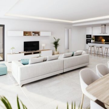 LIF3 Estepona town 3 bedroom bright corner apartment with large wrap around terrace, city town and sea views Picture 6