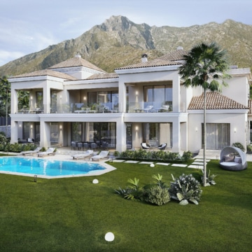 Stunning villa new and with a classic Andalusian architecture in Sierra Blanca, Marbella Golden Mile Picture 1