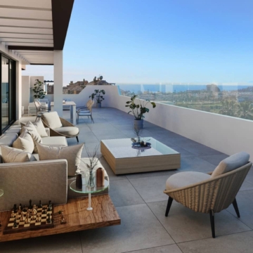 New 4 Bedroom Modern penthouse apartment on The New Golden Mile Estepona with Sea Views Picture 0