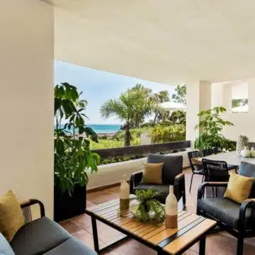 Modern Apartment with Stunning Sea View in Beachfront Bahia del Velerin, Estepona Picture 0
