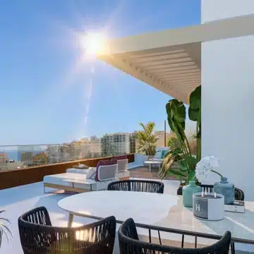 Las Mesas Homes II Estepona, a Lovely 3 Bedroom Apartment with Views over the Town towards the Sea Picture 0