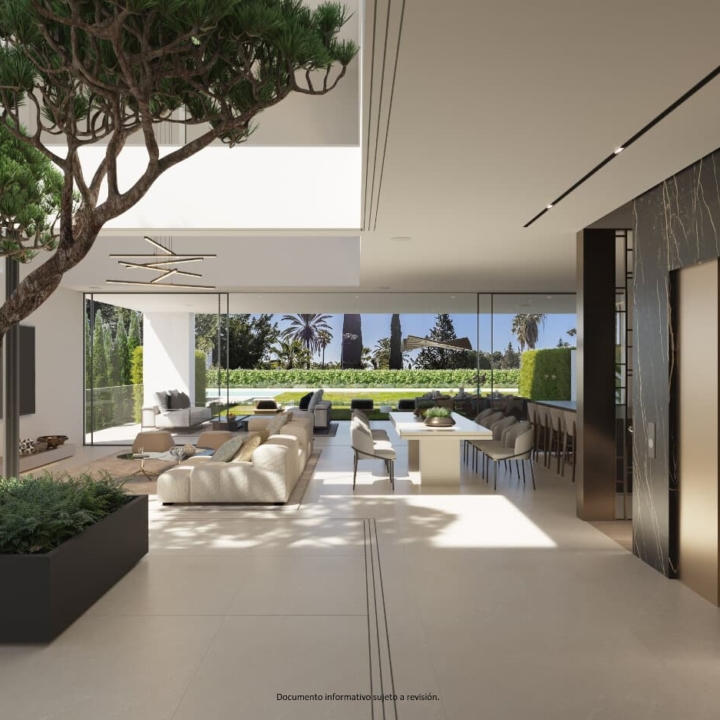 Brand new luxurious modern Mediterranean house in the private and secure boutique development of Vilas6, in Atalaya de Rio Verde, Nueva Andalucia.Auto Draft Picture