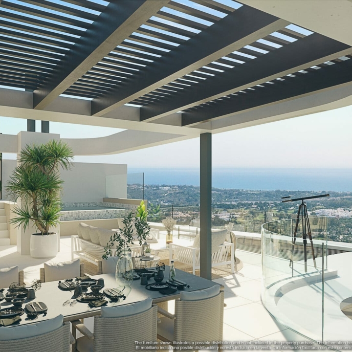 Spectacular Super Penthouse With Stunning Panoramic Sea Views And Infinity Pool On The Solarium in New Sabinas Real de La Quinta Benahavis Picture