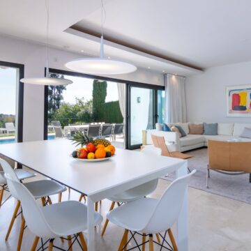 Bright Contemporary Villa with Magnificient Sea Views located next to a Golf Course and Beaches in La Alqueria, Benahavis Picture 7