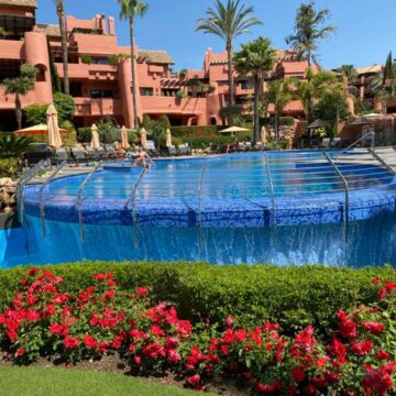 Luxury Beachfront ground floor Apartment with garden in Torre Bermeja on The new Golden Mile Estepona Picture 1