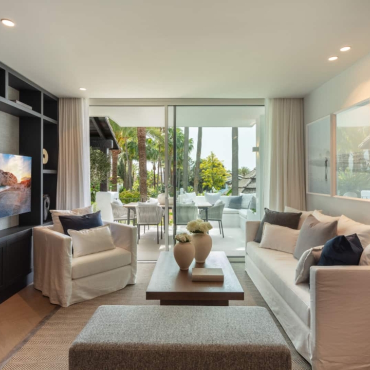 Uniquely Remodeled Apartment with Spectacular Views Perfectly located in the serene Andalusian Garden in Golden Mile, Marbella Picture