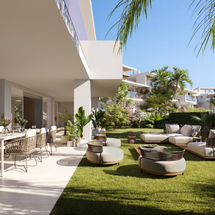 Garden apartment with large terrace and garden in Earth, a new luxury development with security booth on the Marbella Golden Mile Picture