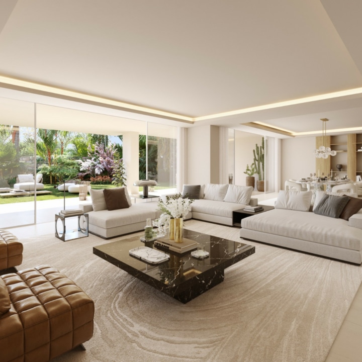 Ground floor Corner 3 bedroom garden apartment in Earth Residences, a new luxury development on the Marbella Golden Mile Picture