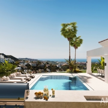 A villa with spacious living areas and unique details in La Quinta, Benahavis Picture 0