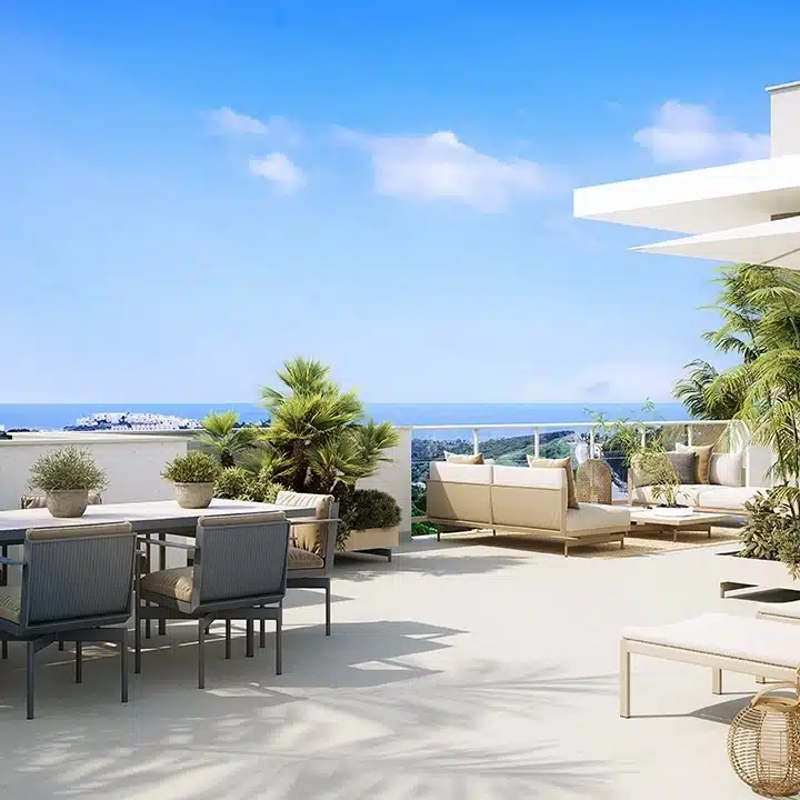 ABRIL – Beautiful three bedroom groundfloor apartment with exceptional golf views in Casares Picture