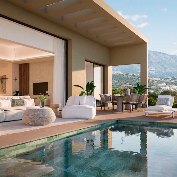 La Finca de Jasmine – Villa Laurel S has breathtaking mountain and sea views in Benahavis Picture