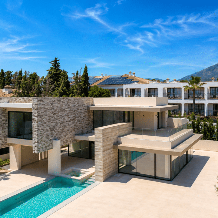 Beachside brand new outstanding villa in Cortijo Blanco, San Pedro de Alacantara Picture