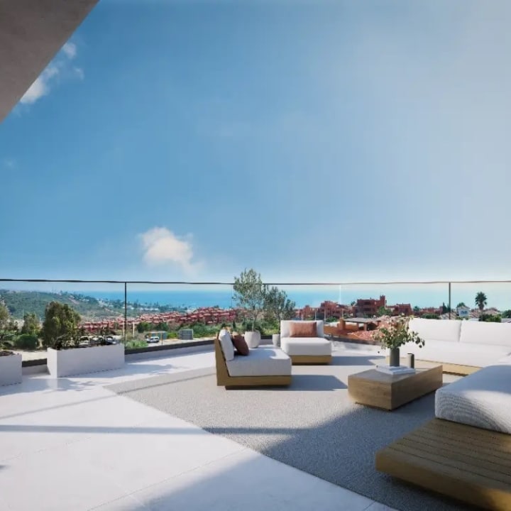 Unika Residences – Modern penthouse with stunning views in Estepona Picture