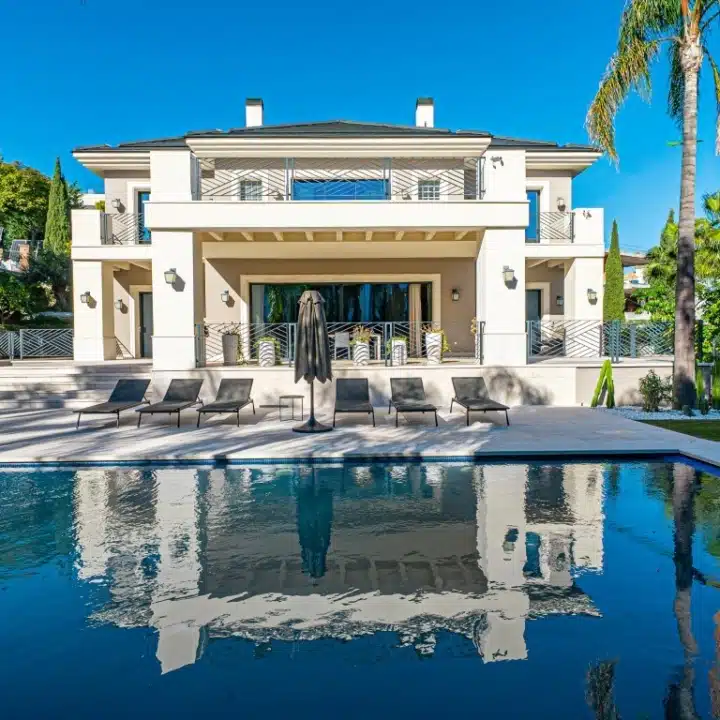 Majestic villa with stunning sea and golf views in the prestigious Los Flamingos, Benahavis Picture