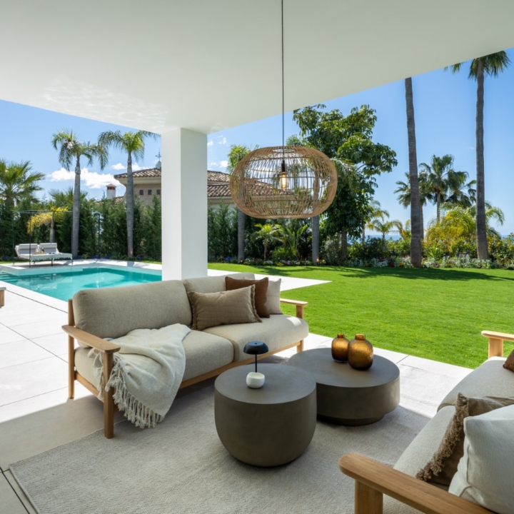 Refurbished villa offering spectacular views in the prestigious gated community of Los Arqueros, Benahavis Picture