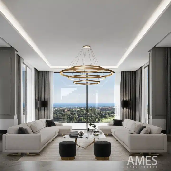 Brand new villa with panoramic views in the prestigious El Herrojo Alto, Benahavis Picture