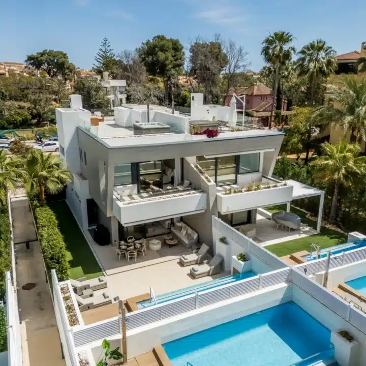 Modern semi-detached villa in the gated community of Banus Bay, Puerto Banus Picture