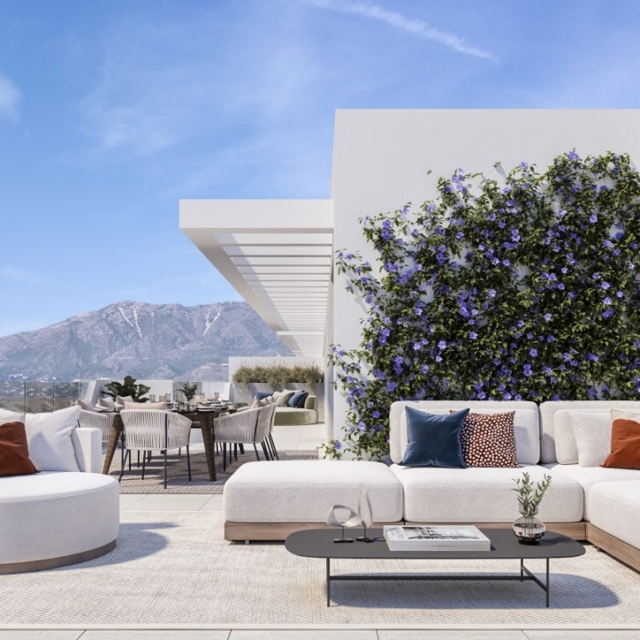 Helvet Green – Frontline golf two bedroom penthouse with beautiful interiors in Mijas Picture