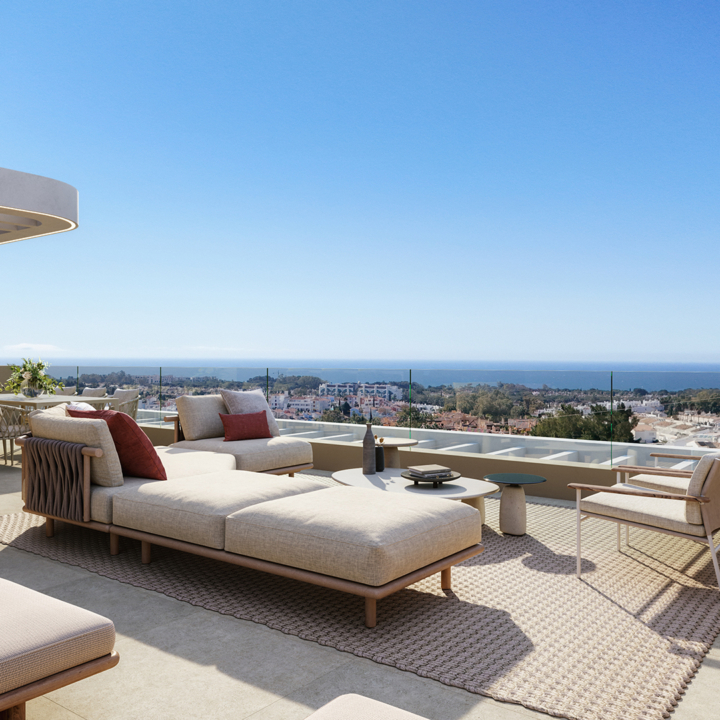 Omnia – Three bedroom penthouse with panoramic views in El Campanario, Estepona Picture