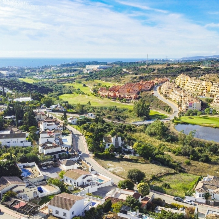 Building Plot in a growing residential area of Estepona with sea and golf views Picture