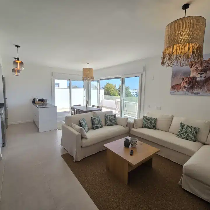 Bright Top-Floor 4-Bedroom Apartment with Sea Views and an Exceptional L-Shaped Terrace in Acqua Gardens Estepona Picture