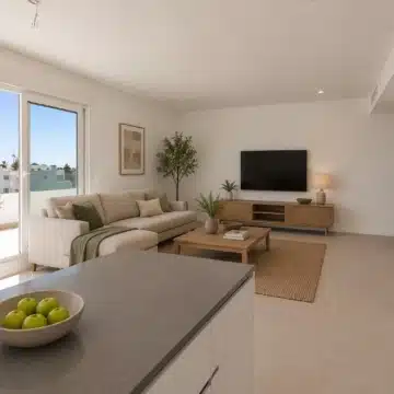 Bright Top-Floor 4-Bedroom Apartment with Sea Views and an Exceptional L-Shaped Terrace in Acqua Gardens Estepona Picture 0
