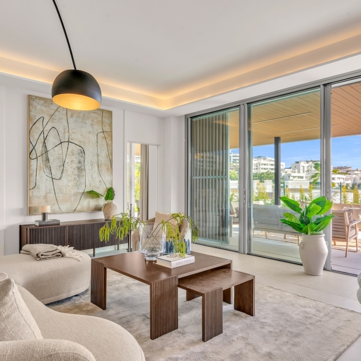 Luxury four bedroom Ground-floor apartment in Santa Clara Homes in Marbella East, Marbella Picture