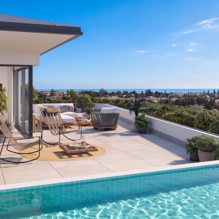 The GROVE – Four bedroom Sky villa with panoramic sea views in Marbella Picture