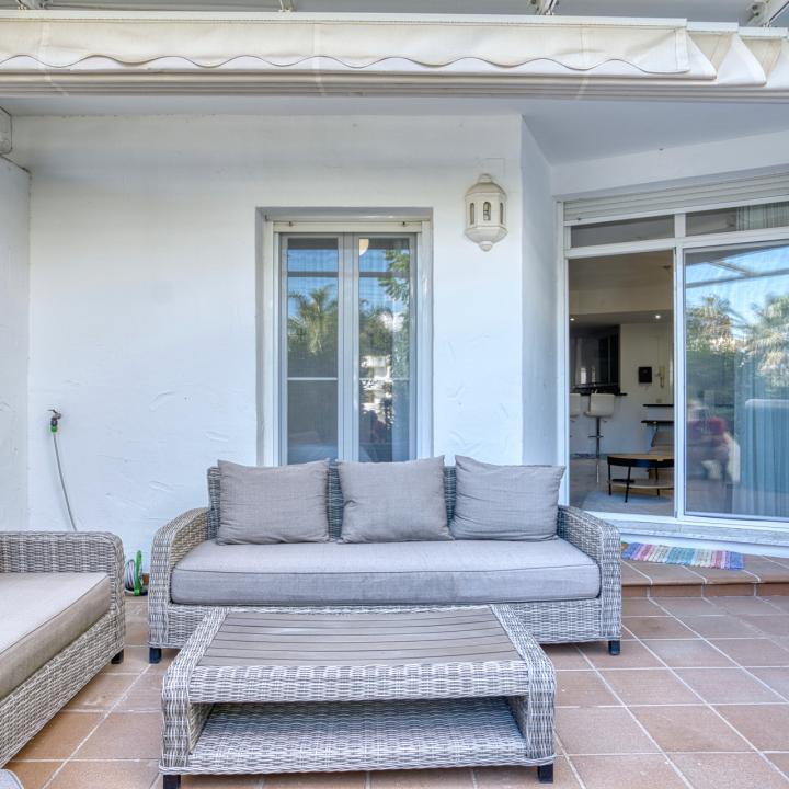 Fully renovated two bedroom, ground floor apartment in the well-known and gated community Marbella Real Picture 18
