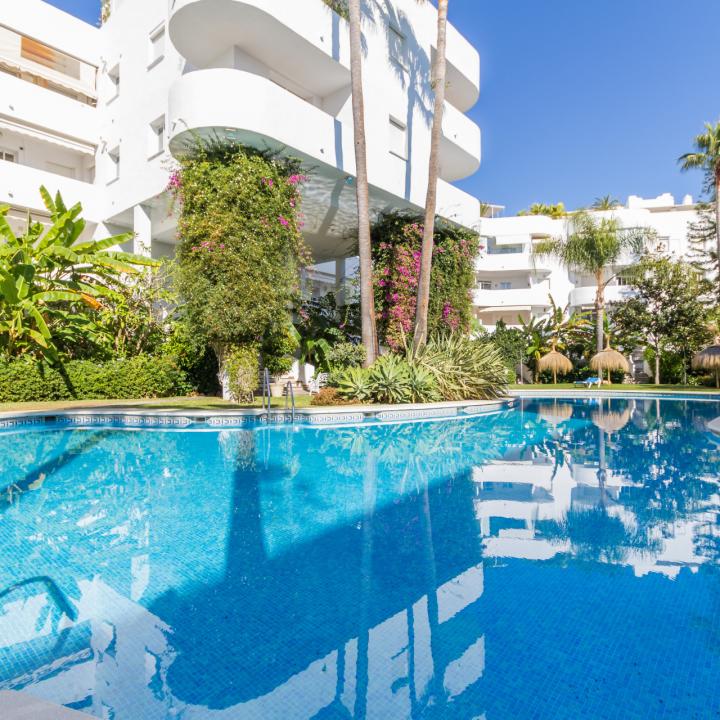 Fully renovated two bedroom, ground floor apartment in the well-known and gated community Marbella Real Picture 32