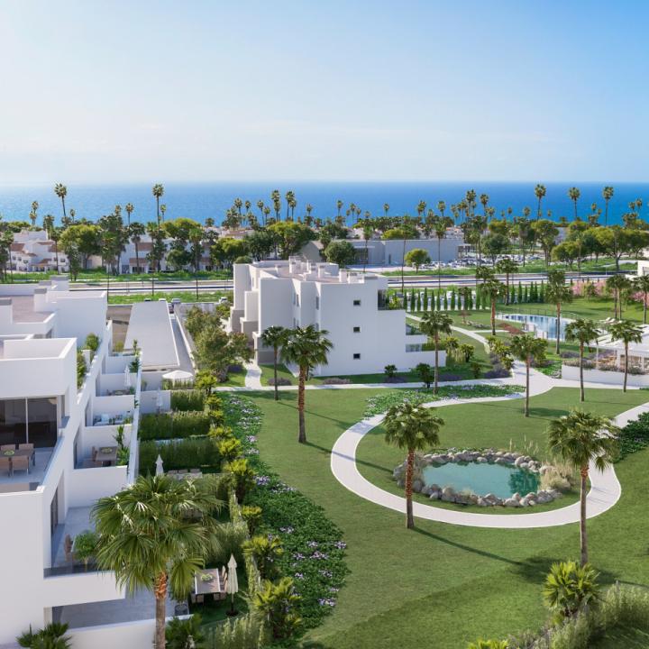 Stylish, southwest facing two bedroom apartment located in the sought-after gated community Acqua Gardens on the New Golden Mile, Estepona Picture