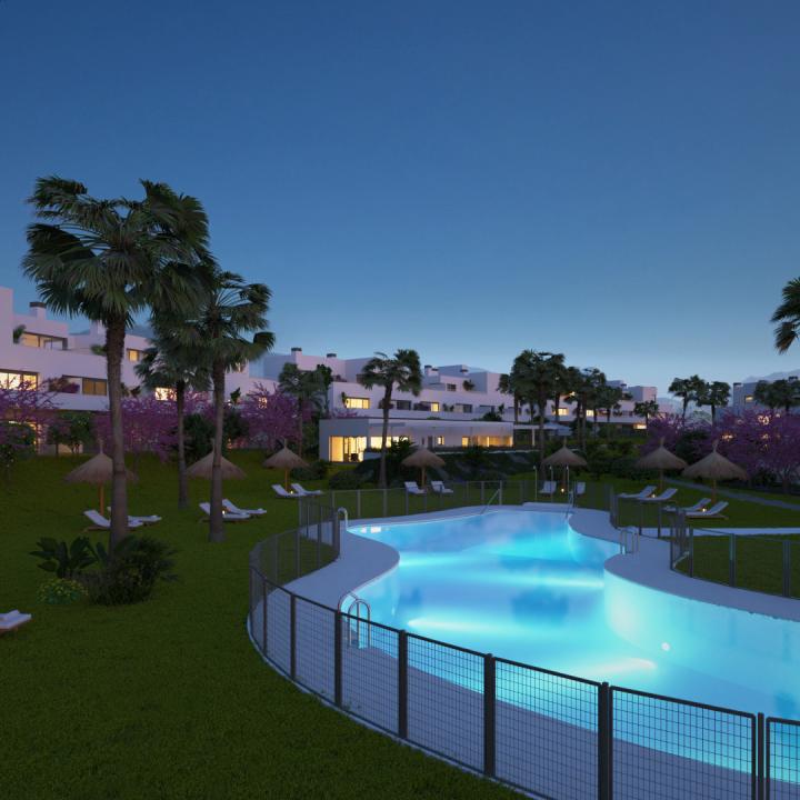 Stylish, southwest facing two bedroom apartment located in the sought-after gated community Acqua Gardens on the New Golden Mile, Estepona Picture 10
