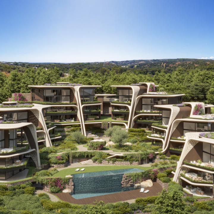 Sphere, exclusive 4-bed penthouse integrated in nature in Sotogrande. Picture