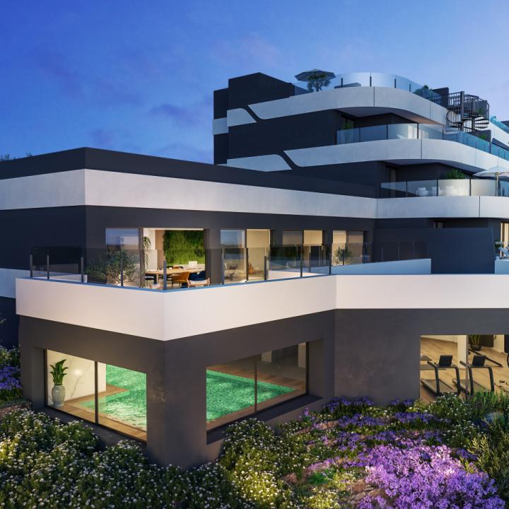 Lovely 3 bedroom penthouse with great terrace and open views to the sea in avant-garde new Oasis 325 Phase II Estepona Picture 8