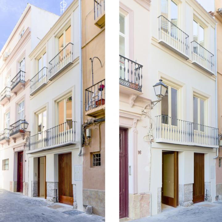 Luxury ground floor apartment in historic building with 2 private patios on a quiet street in the historical quarters of Malaga City. Picture 1